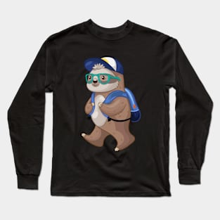 Cute Sloth Student Long Sleeve T-Shirt